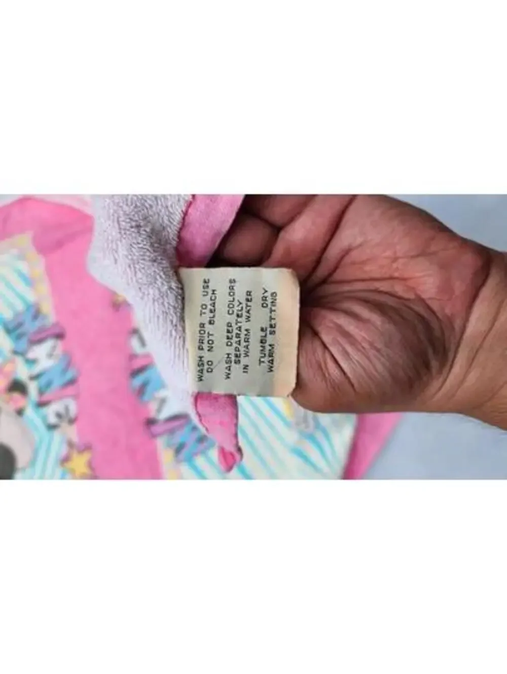 Vintage Disney Minnie Mouse Pink Beach Towel